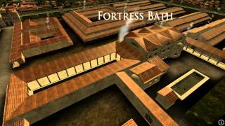 Animation of ancient Roman Fort in Caerleon Wales [upl. by Akired]