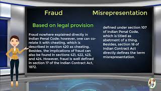 What is Difference Between Fraud amp Misrepresentation [upl. by Nonah304]