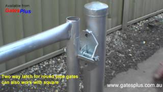 Gate Latch 2 way for round pipe and square [upl. by Tuttle178]