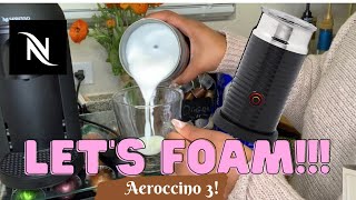 How To Foam Milk With Aeroccino 3 Make Coffee With Foam Tips amp Tricks  Easy Foamed Latte Recipe [upl. by Zebada]