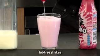 How to make a fat free milkshake using an aerolatte milk frother [upl. by Jasper938]